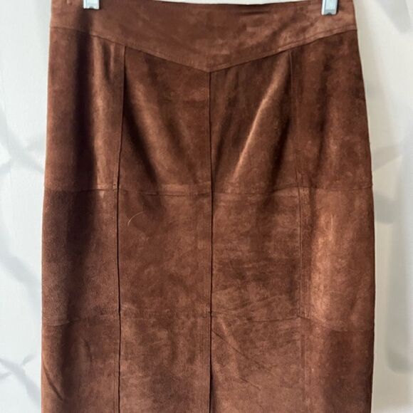 Gap Khakis Size 6 Genuine Leather Skirt - Picture 5 of 5